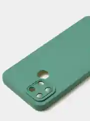 Зеленый чехол для Infinix Smart 6, матовый, с дополнительной защитой камеры
