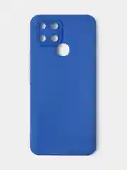 Синий чехол для Infinix Smart 6, матовый, с дополнительной защитой камеры