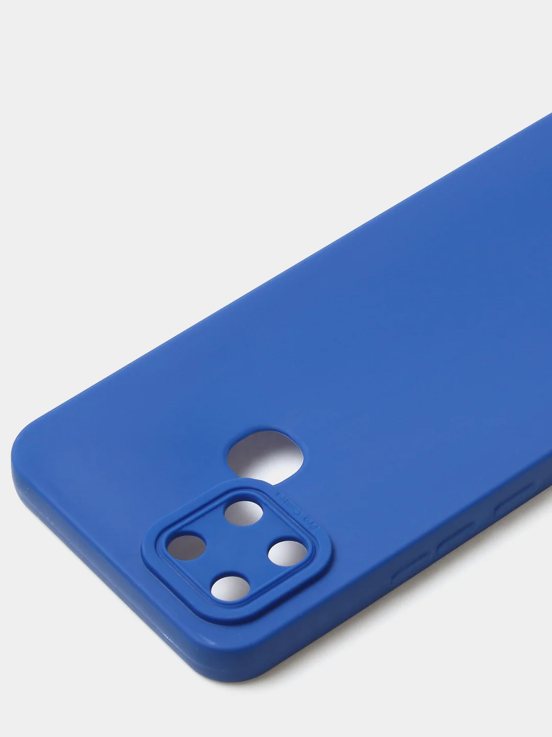 Синий чехол для Infinix Smart 6, матовый, с дополнительной защитой камеры