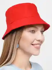 Красный панама однотонная мужская, женская