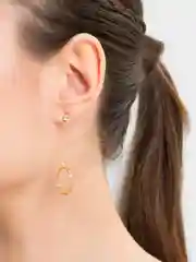 Серьги кольца, круглые, конго