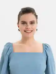 Бежевый мультяшные серьги, сережки с кукольным лицом, украшение на уши