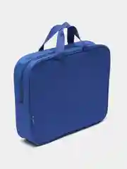 Папка на молнии с ручками STAFF EVERYDAY, А4, ширина 80 мм, полиэстер, синяя, 270740