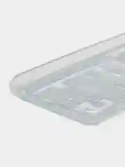 Лазурный чехол Samsung Galaxy A03 (Самсунг Галакси А03) прозрачный с карманом для карты, с рисунком