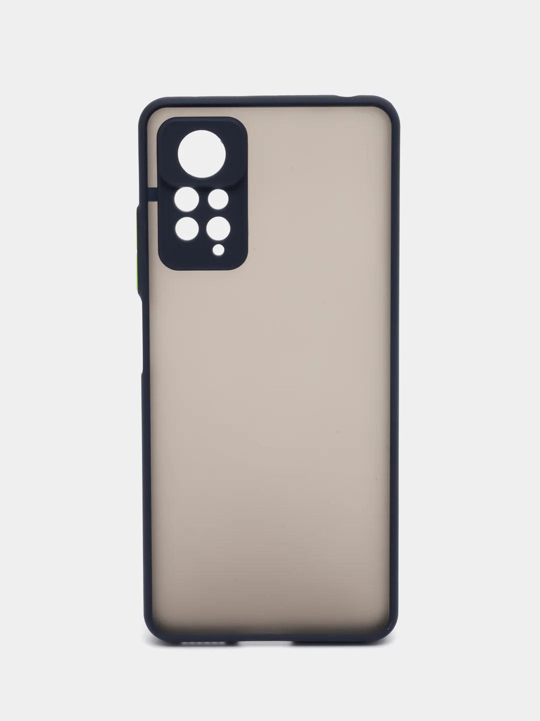 Темно-синий чехол Xiaomi Redmi Note 11 Pro / Redmi Note 12 пластиковый матовый цветными кнопками