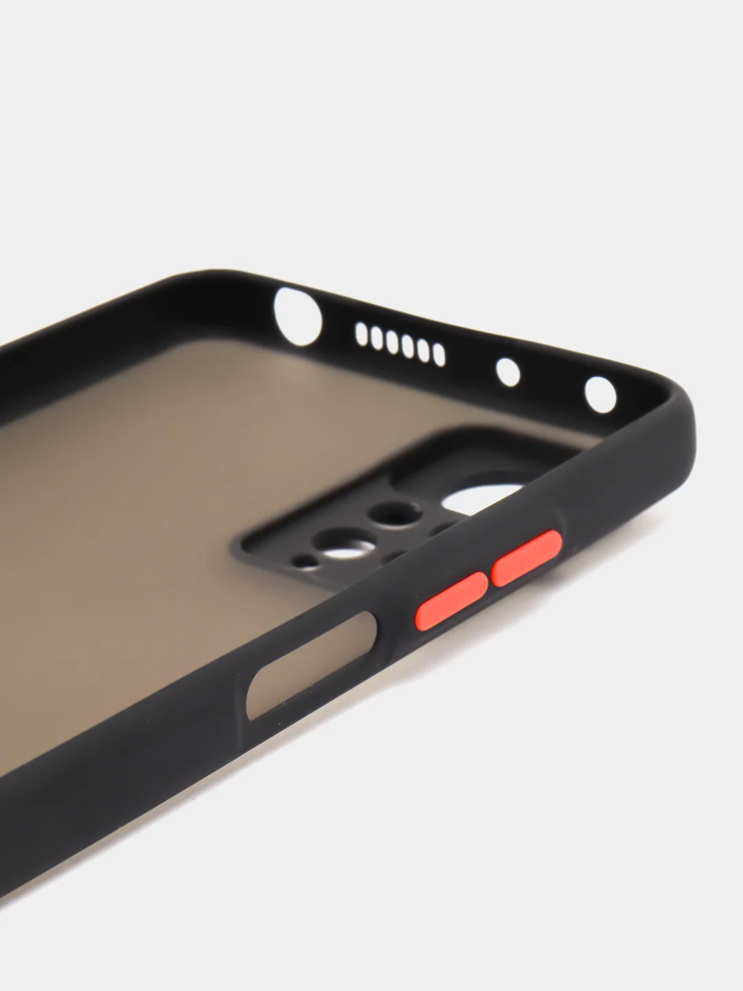 Черный чехол Xiaomi Redmi Note 11 Pro / Redmi Note 12 пластиковый матовый цветными кнопками