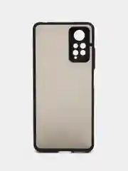 Черный чехол Xiaomi Redmi Note 11 Pro / Redmi Note 12 пластиковый матовый цветными кнопками
