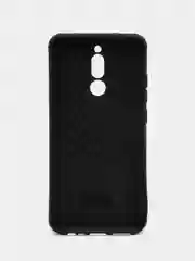Угольный чехол Xiaomi Redmi 8, Сяоми Редми 8 силиконовый, имитация кожи