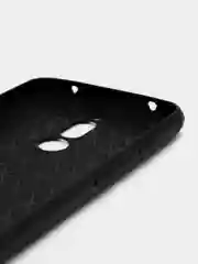 Угольный чехол Xiaomi Redmi 8, Сяоми Редми 8 силиконовый, имитация кожи