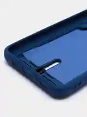 Синий чехол Samsung Galaxy, Самсунг Галакси A50 / A50s / A30s, силиконовый, с карманом для карты