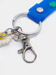 Серый металлик брелок для ключей и рюкзака