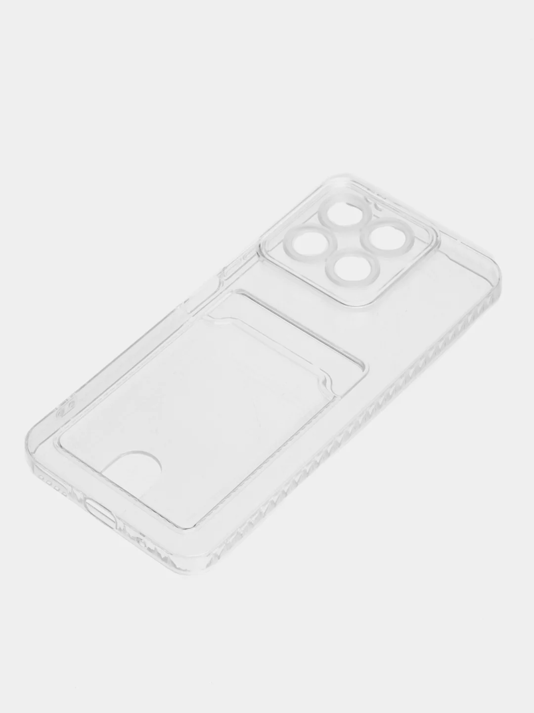 Марсала чехол для Huawei Honor X8a (Хуавей Хонор Х8а) прозрачный, с карманом для карты