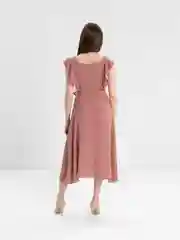 Пастельно-коралловый платье женское, повседневное