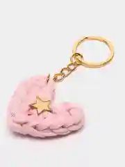 Розовый брелок "Сердечко"