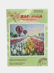 Коралловый набор для творчества.  Вышивание крестиком. Вышивка. Набор для вышивания природа, лилии
