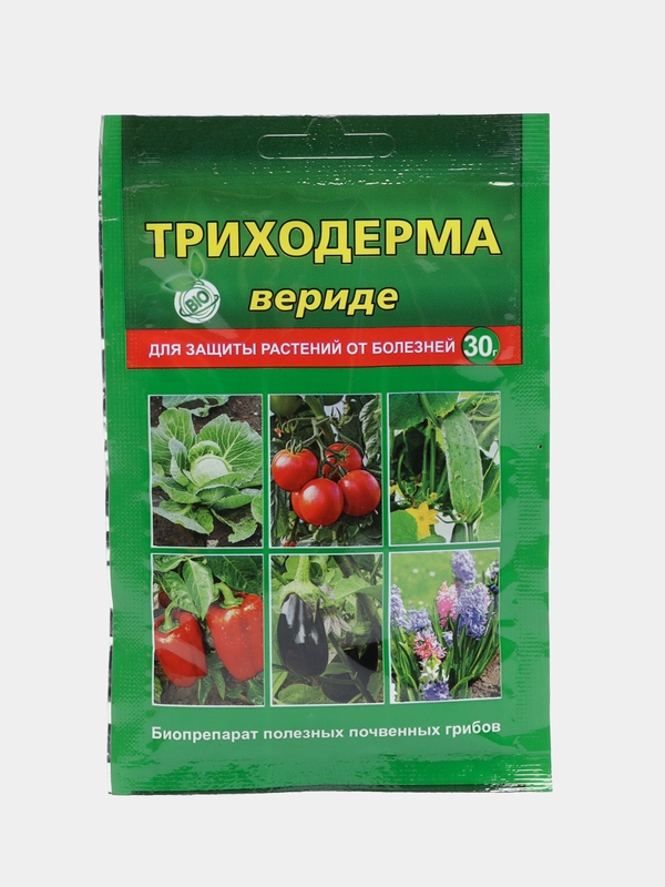 Триходерма вериде, биопрепарат от болезней растений, 30гр