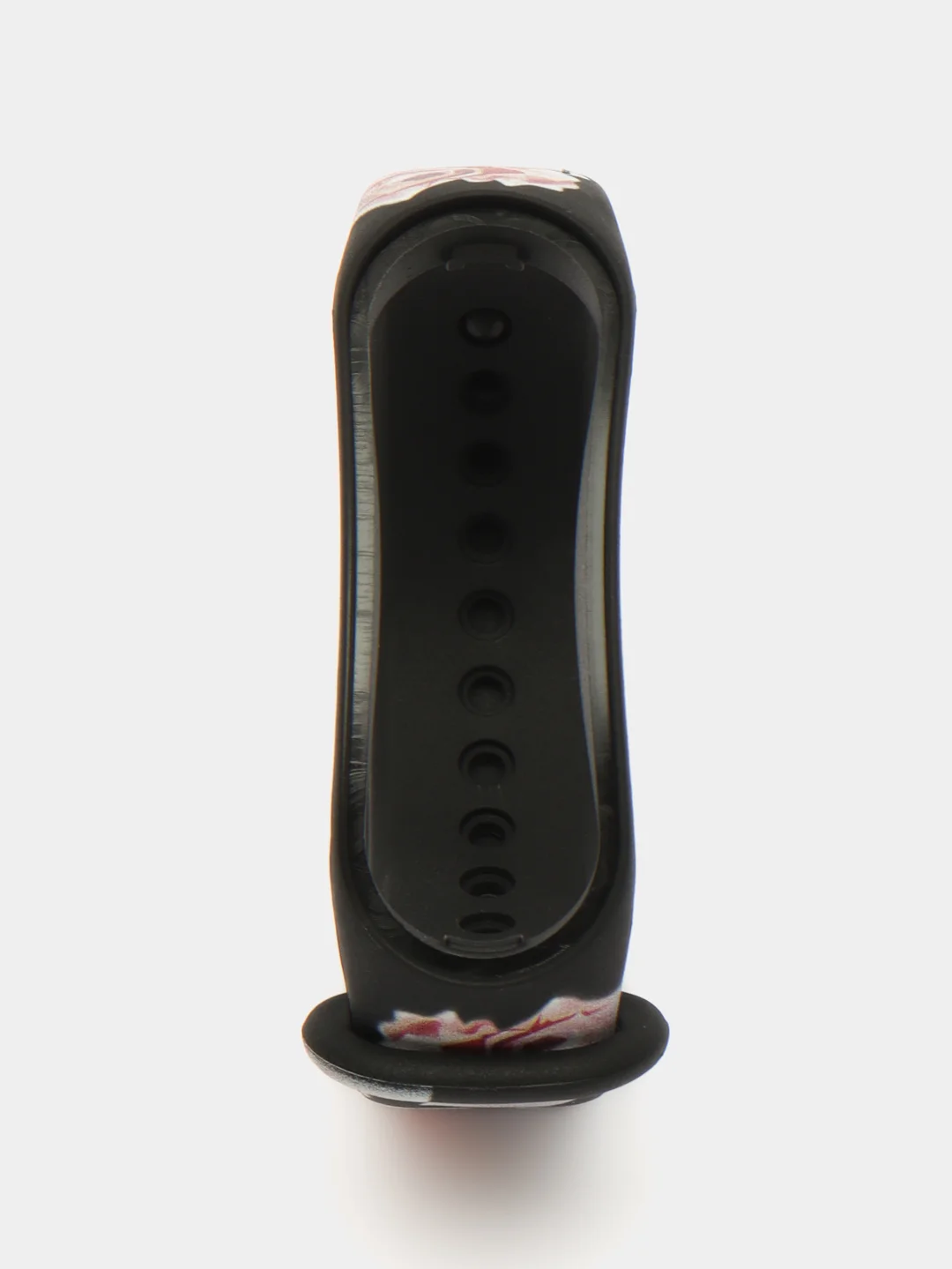 Желтый силиконовый ремешок для Xiaomi mi band 3 / 4 / 5 / 6 / 7 принты с цветами