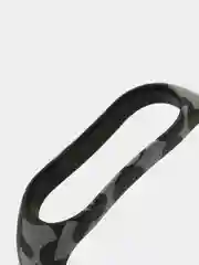 Угольный силиконовый ремешок с принтом для Xiaomi Mi Band 7 / 3 / 4 / 5 / 6