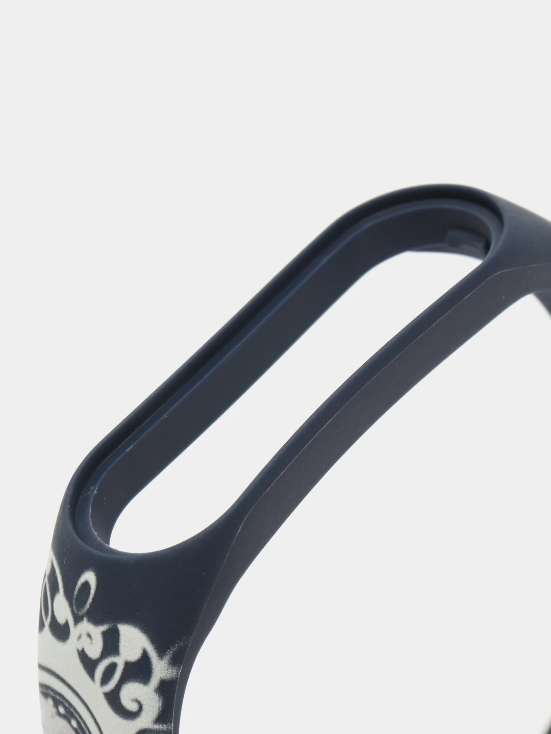Аметистовый силиконовый ремешок для Xiaomi mi band 3 / 4 / 5 / 6 / 7 принты с цветами