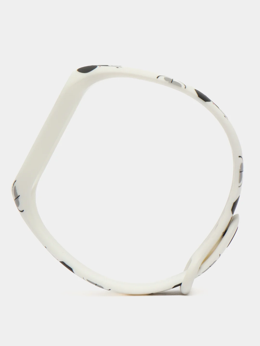 Прозрачный силиконовый ремешок с принтом для Xiaomi Mi Band 7 / 3 / 4 / 5 / 6