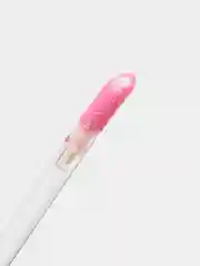 Розовый блеск для губ с кисточкой