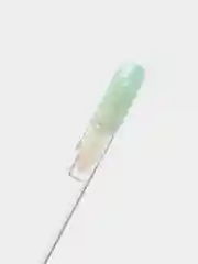 Бирюзовый блеск для губ с кисточкой