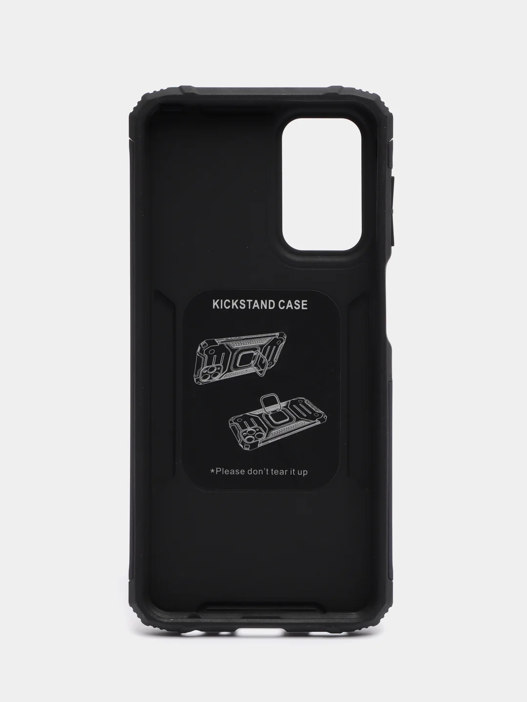 Синий чехол противоударный Samsung Galaxy A23, Самсунг Галакси А23 с металлической подставкой