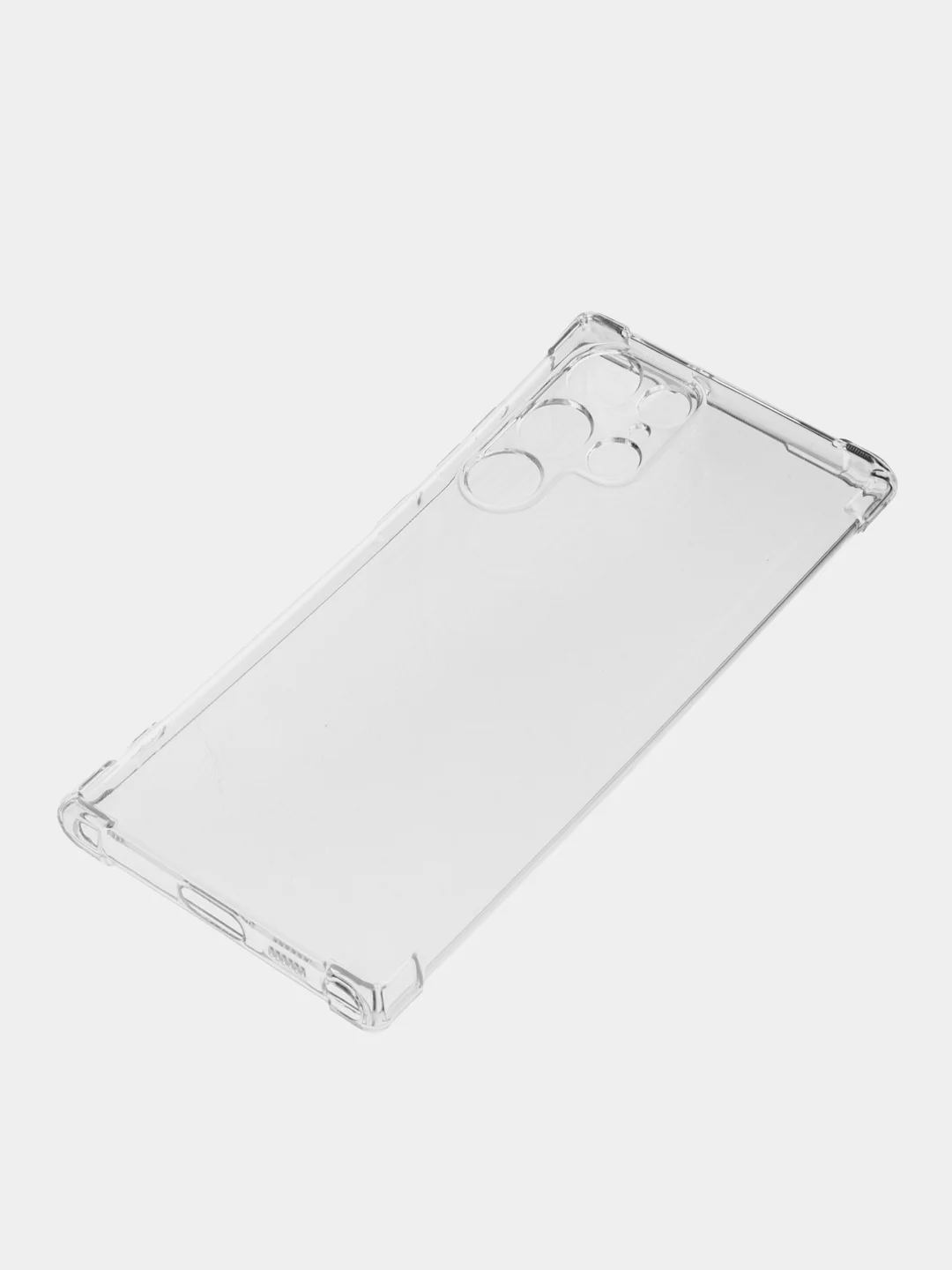 Прозрачный чехол Samsung Galaxy S22 Ultra, Самсунг С22 Ультра прозрачный, силиконовый, противоударный