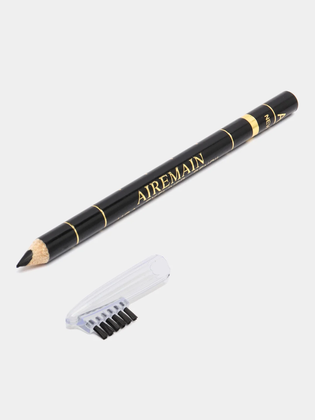 Карандаш для бровей Airemain, черный, с щеточкой