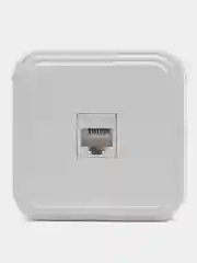 Розетка компьютерная 1-местная RJ-45, PST00-21-20 (РК8-01), белый