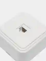 Розетка компьютерная 1-местная RJ-45, PST00-21-20 (РК8-01), белый