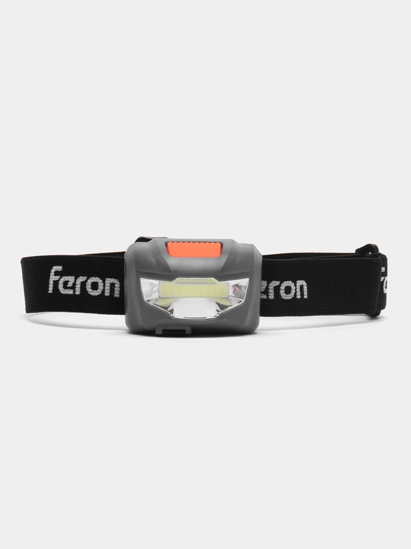 Фонарь налобный светодиодный аккумуляторный 3W 1COB, USB IP44, пластик, TH2301