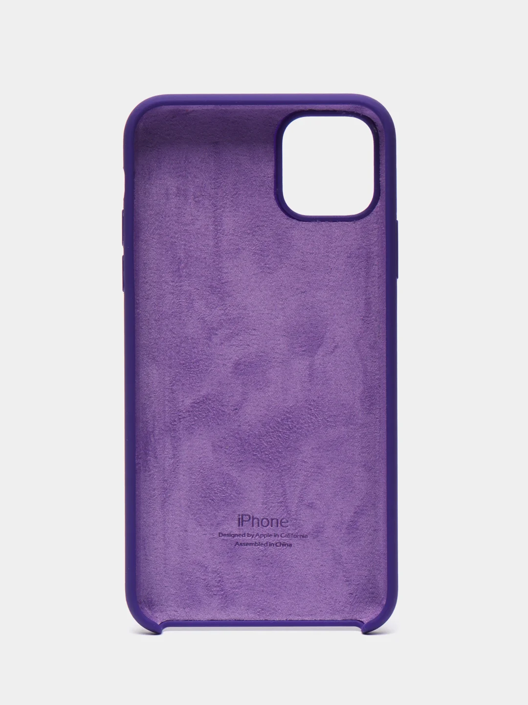 Фиолетовый чехол для iPhone 11, 6S, 7, 8, XR, XS, 7+, XS Max, Silicone Case, с открытым низом