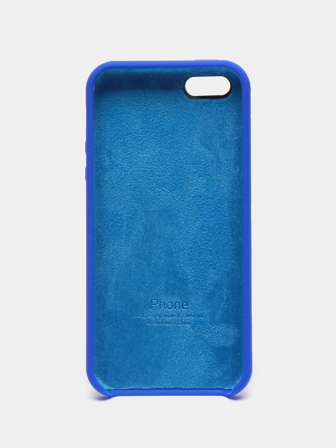 Голубой чехол для iPhone 11, 6S, 7, 8, XR, XS, 7+, XS Max, Silicone Case, с открытым низом