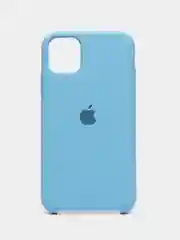 Голубой чехол для iPhone 11, 6S, 7, 8, XR, XS, 7+, XS Max, Silicone Case, с открытым низом