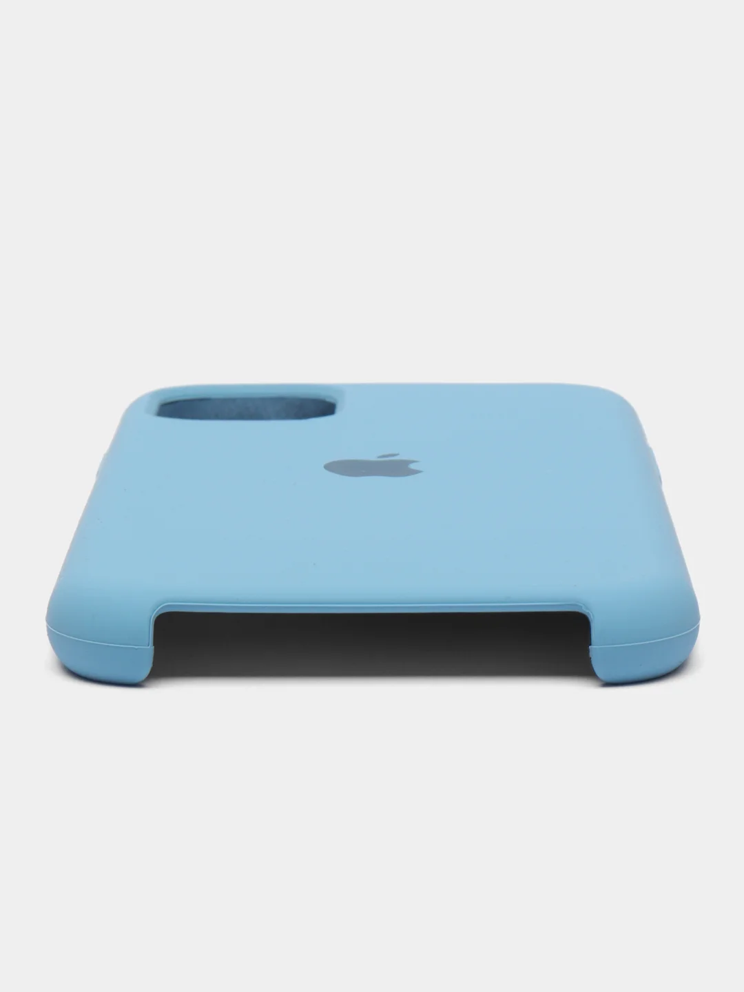 Голубой чехол для iPhone 11, 6S, 7, 8, XR, XS, 7+, XS Max, Silicone Case, с открытым низом