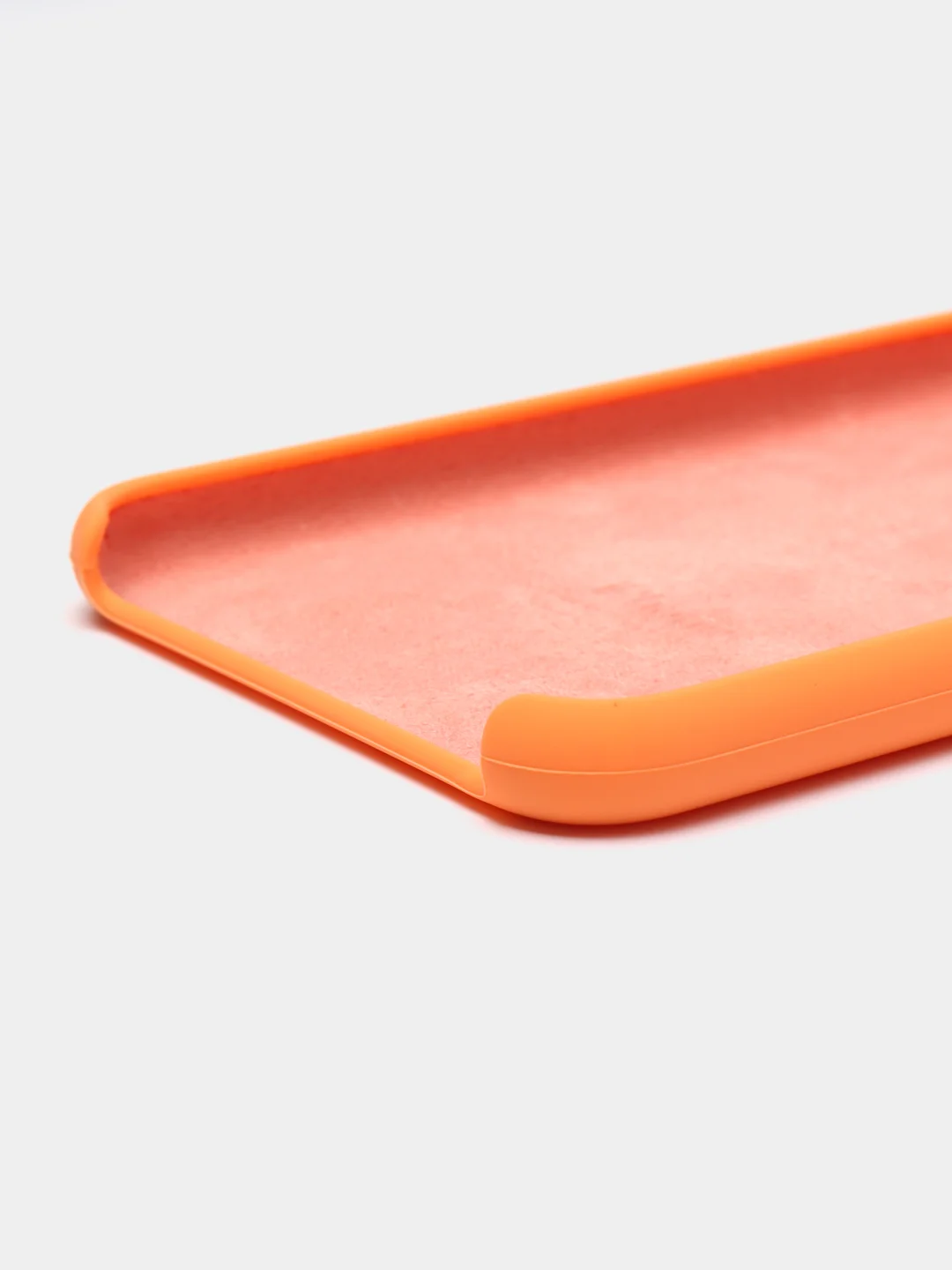 Оранжевый чехол для iPhone 11, 6S, 7, 8, XR, XS, 7+, 11 Pro Max, с открытым низом, Silicone Case