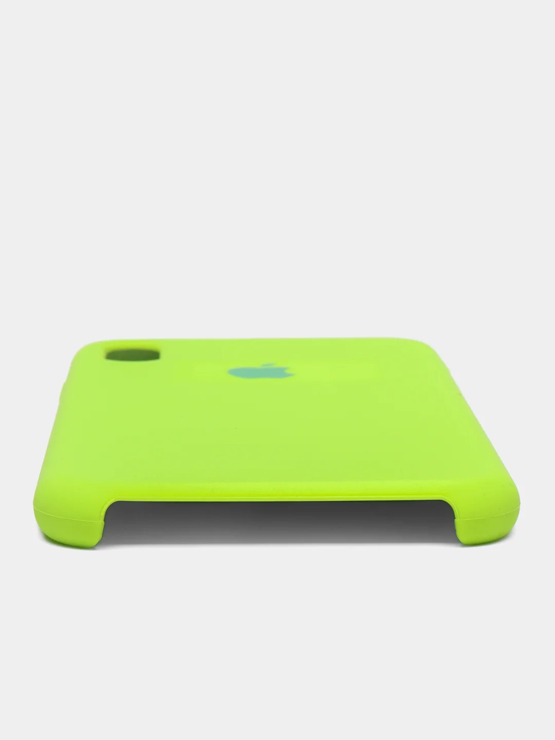 Салатовый чехол для iPhone 11, 6S, 7, 8, XR, XS, 7+, 11 Pro Max, с открытым низом, Silicone Case