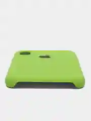 Зеленый чехол для iPhone 11, 6S, 7, 5, XR, XS, 7+, 11 Pro Max, с открытым низом, Silicone Case