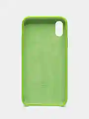 Зеленый чехол для iPhone 11, 6S, 7, 5, XR, XS, 7+, 11 Pro Max, с открытым низом, Silicone Case