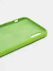 Зеленый чехол для iPhone 11, 6S, 7, 5, XR, XS, 7+, 11 Pro Max, с открытым низом, Silicone Case