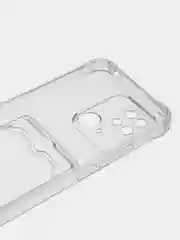 Прозрачный чехол для Xiaomi Redmi 10C, ( Редми 10С ), с карманом для карт, прозрачный