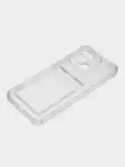Прозрачный чехол для Xiaomi Redmi 10C, ( Редми 10С ), с карманом для карт, прозрачный