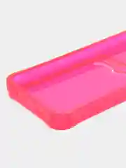 Красный силиконовый чехол для Xiaomi Redmi 10 (Редми 10), прозрачный, с карманом для карт