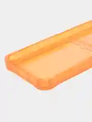 Оранжевый силиконовый чехол Xiaomi Redmi A1 Plus  (Сяоми Редми А1 Плюс ), с карманом, прозрачный