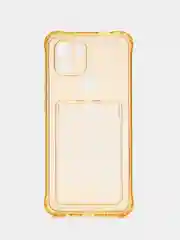 Золотой силиконовый чехол Xiaomi Redmi A1 Plus  (Сяоми Редми А1 Плюс ), с карманом, прозрачный