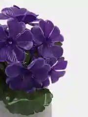 Алый искусственные цветы, фиалки, пластиковый букет, композиция 20 см