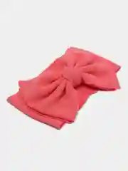 Кораллово-розовый детская повязка на голову "Бант"