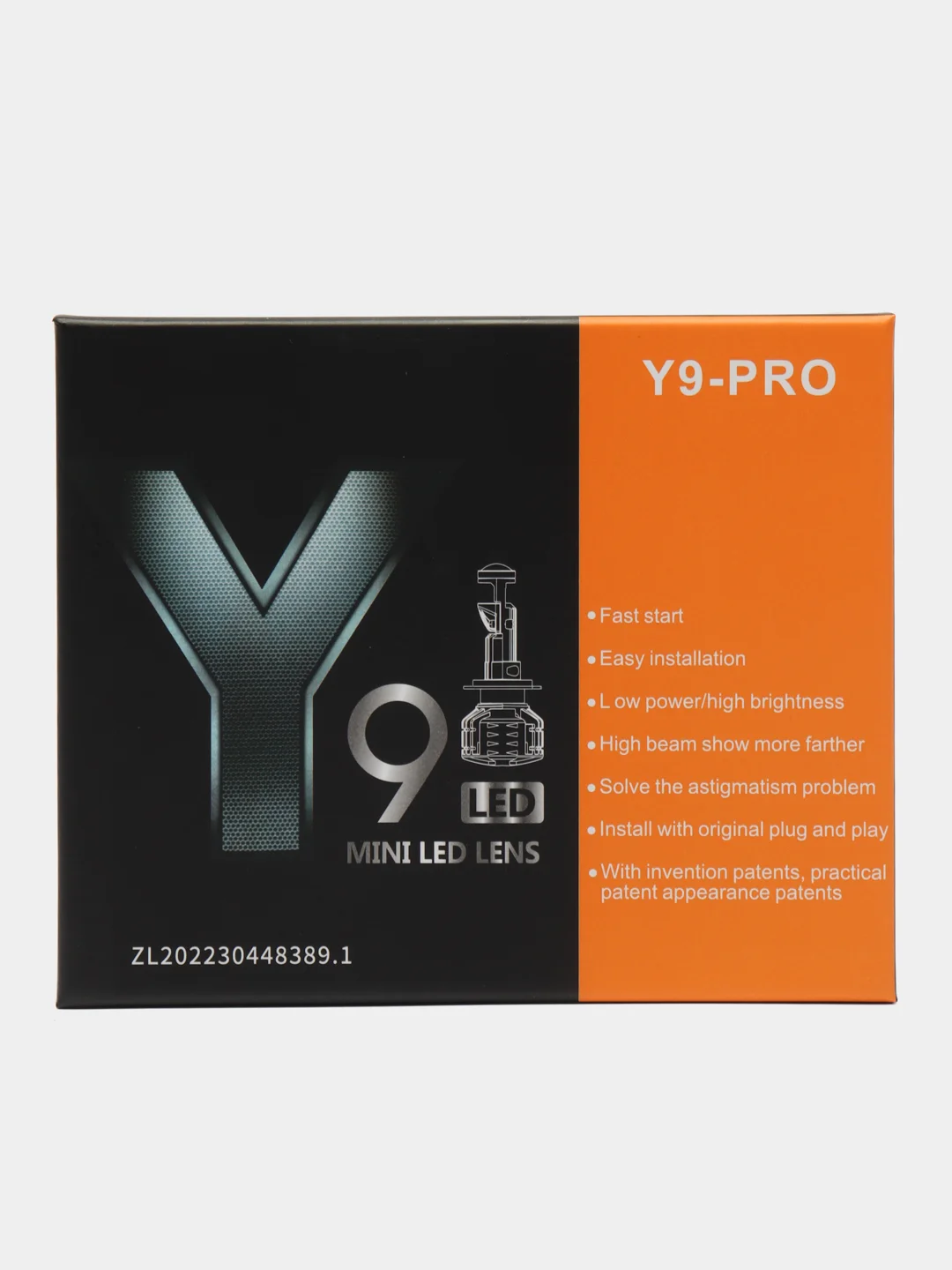 Светодиодные линзы Y9 Pro / мини лед линзы H7 H8 H11 HB3 HB4 9005 9006, LED лампа