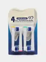 Темно-синий насадки для электрической зубной щетки, совместимые с Oral-B Braun, 4 шт